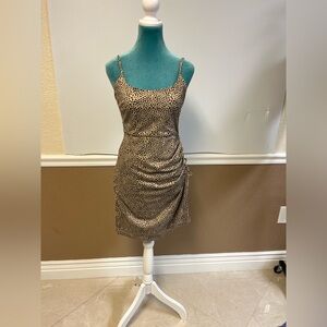 GB Juniors Leopard Animal‎ Print Mini Dress – Size S – NWT